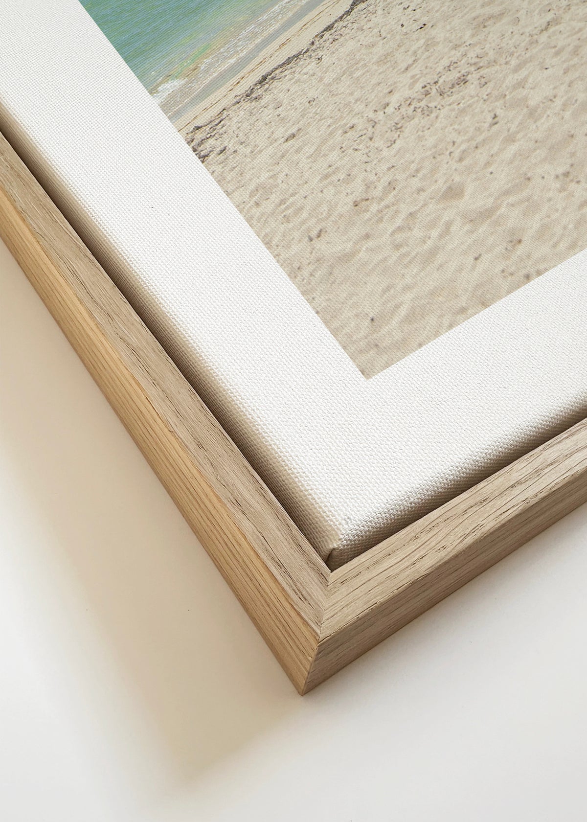 Caribbean Shore - Framed canvas detail