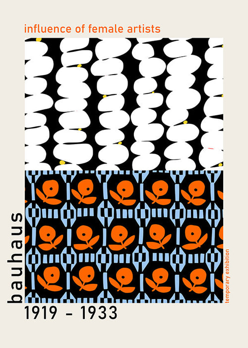 Cuadro vintage Bauhaus con patrones geométricos