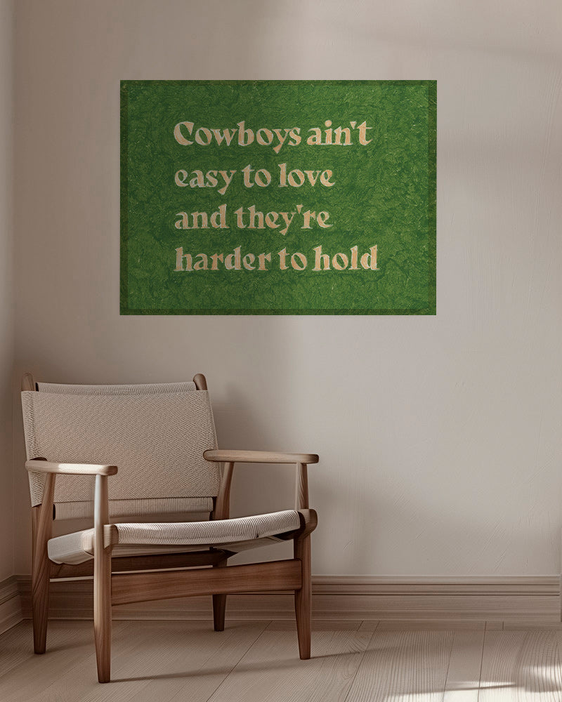 Cuadro vintage con tipografía y cita country – Canvas