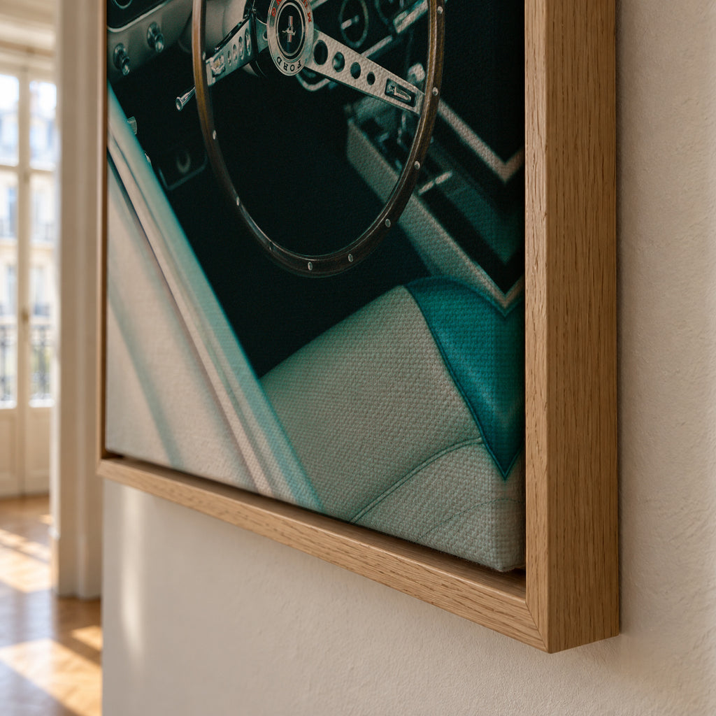 Classic Car VII - Framed canvas detail