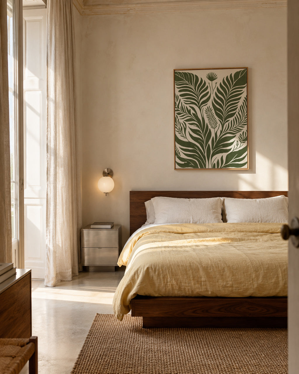 Botanical Bliss - Framed canvas in an interior