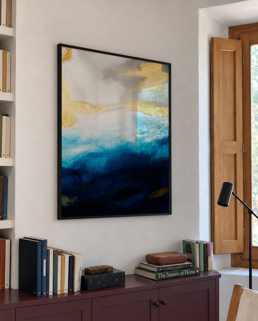154 - Framed poster in an interior