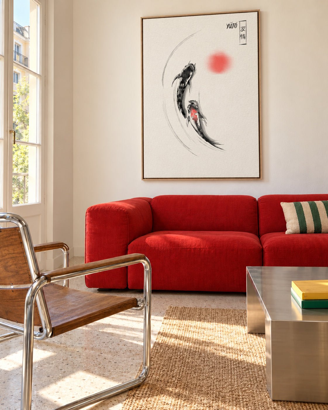 Friendship - Framed canvas in an interior