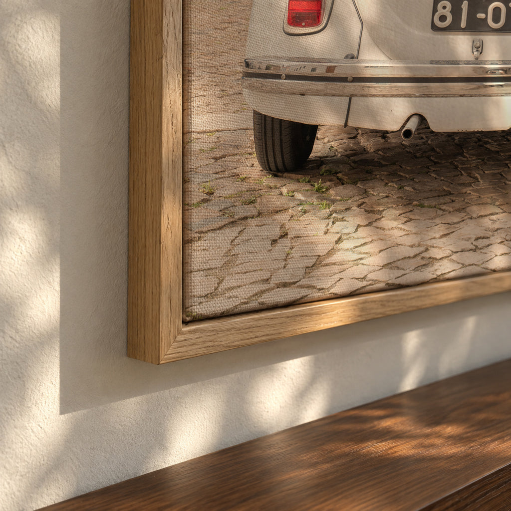 Driving Cascais - Framed canvas detail