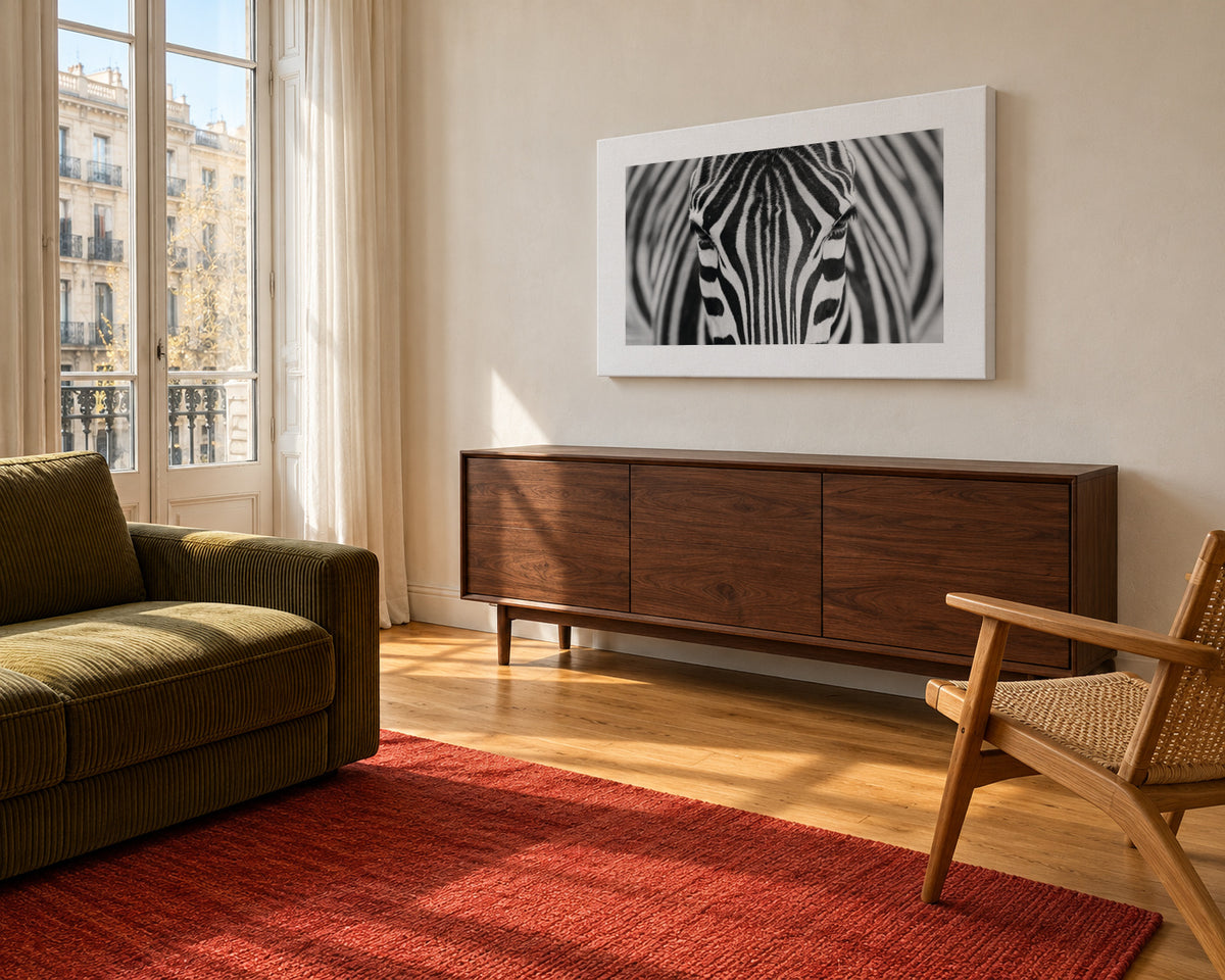 Zepra - Unframed canvas in an interior