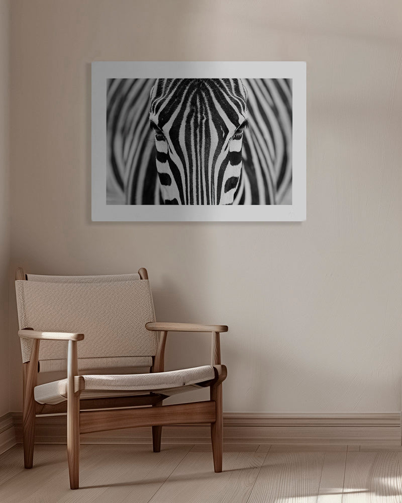 Cuadro cebra en primer plano – Canvas