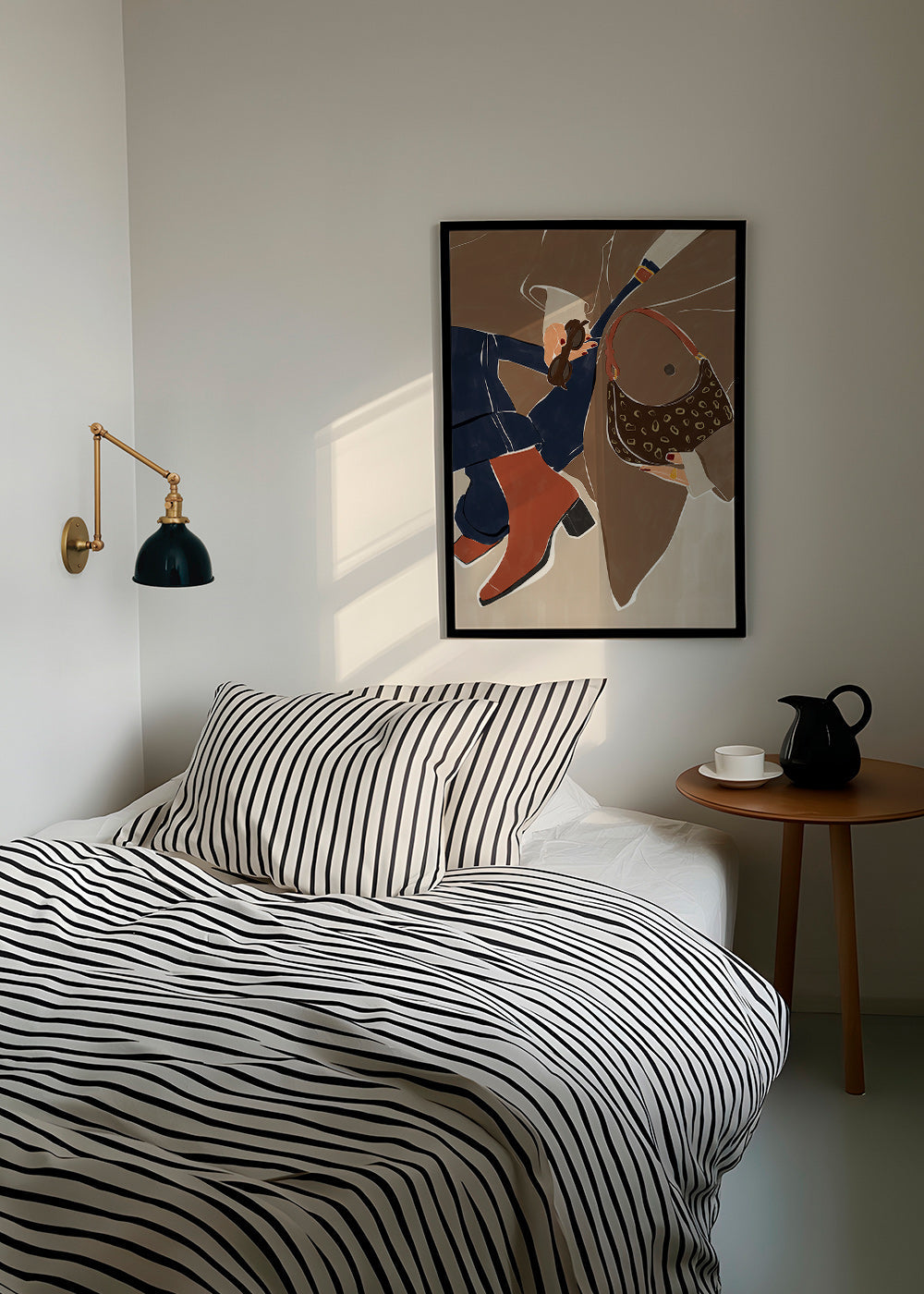 Ilustración de moda con bolso y botas – Product2