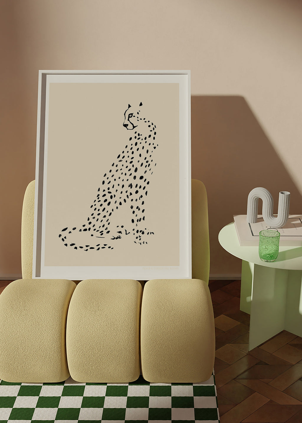 Cuadro de guepardo minimalista – Product3