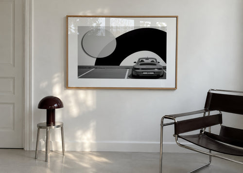 911 - Framed poster in an interior