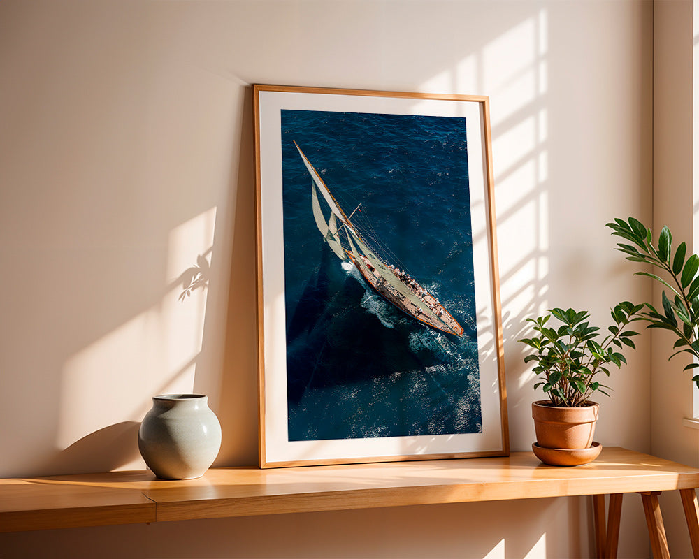 Fotografía de velero clásico en regata – Product3