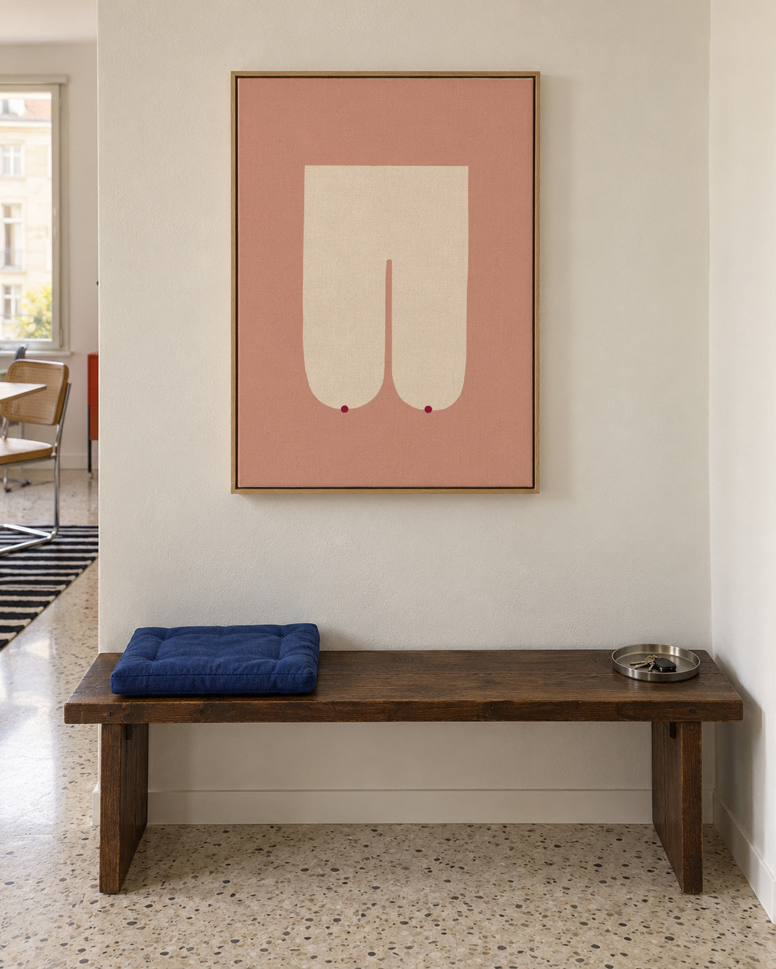 Boobs 12 - Framed canvas in an interior