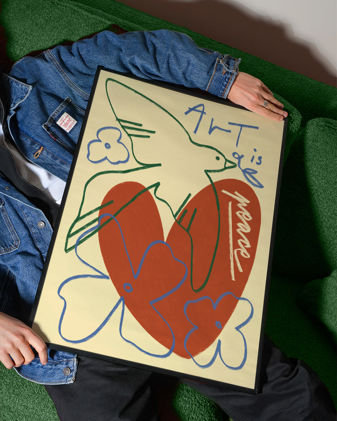 Art Is Peace - Framed poster detail