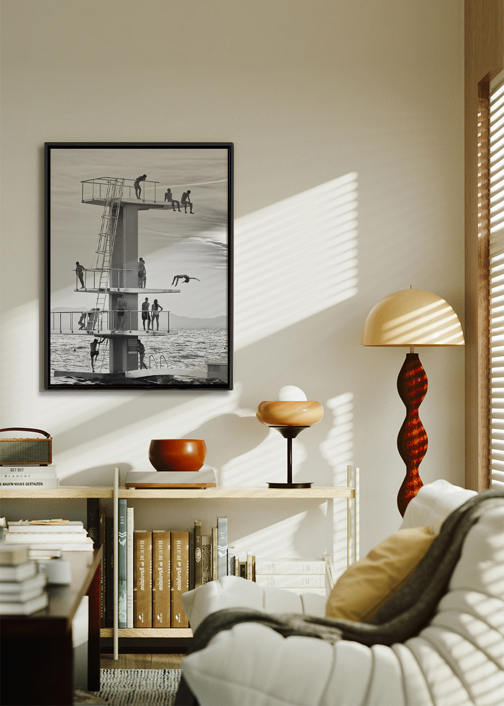 Fotografía de trampolín y saltos en costa – Canvas1