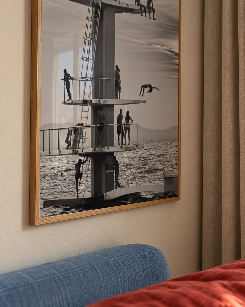 Jumping and Hangin' Around - Framed poster detail