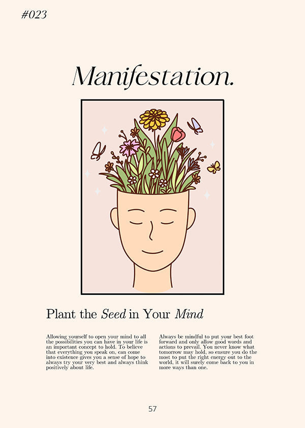 Ilustración cabeza con plantas