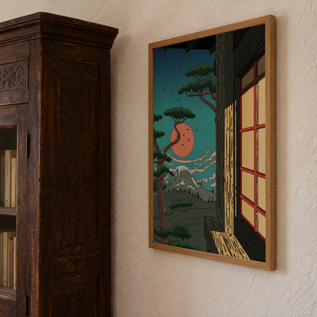 Sunset Over Serenity - Framed poster detail