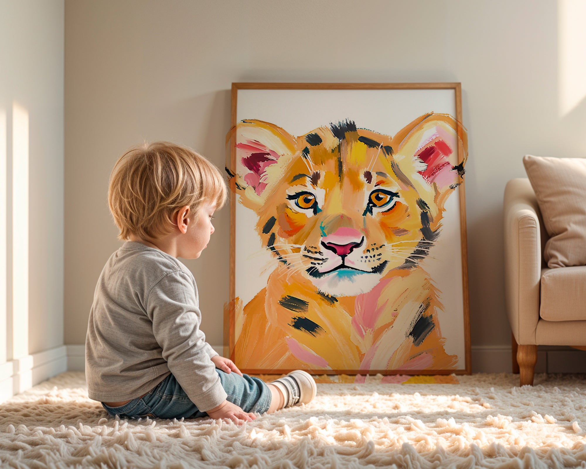 Cuadro tigre bebé ilustrado – Product1