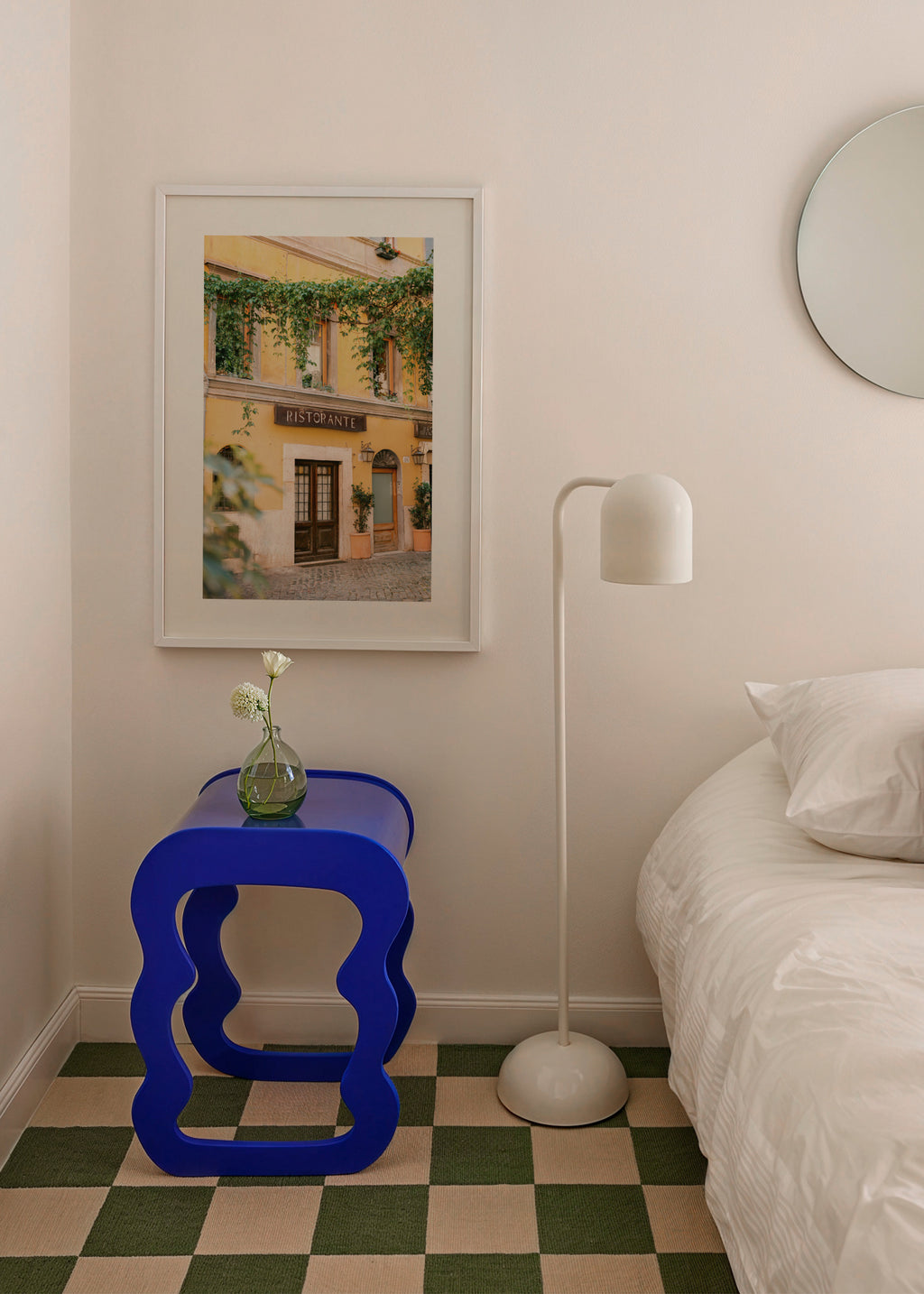 Ristorante Trastevere Rome - Framed poster in an interior