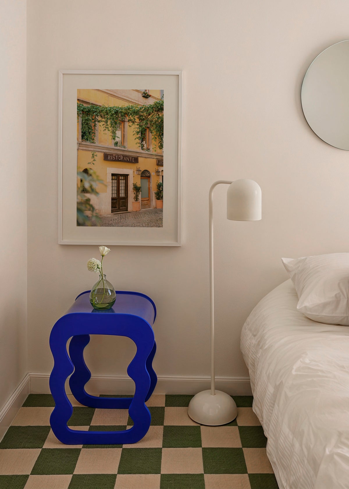 Ristorante Trastevere Rome - Framed poster in an interior
