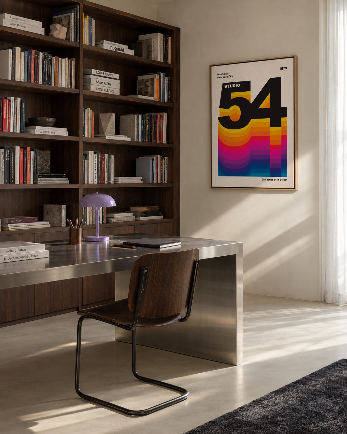 Studio 54 Retro Design - Framed canvas in an interior