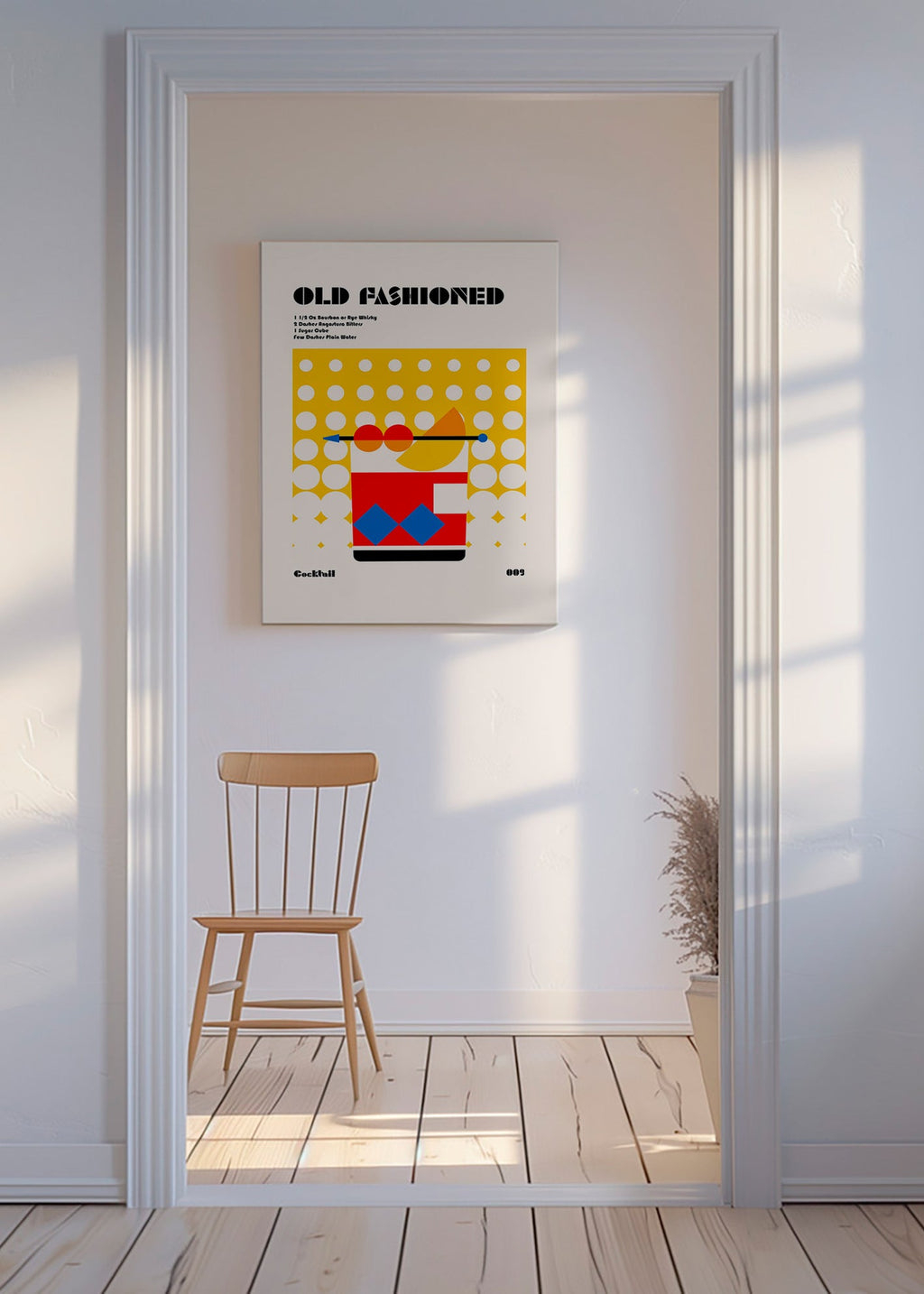 Cuadro de cocina Old Fashioned estilo Bauhaus – Canvas