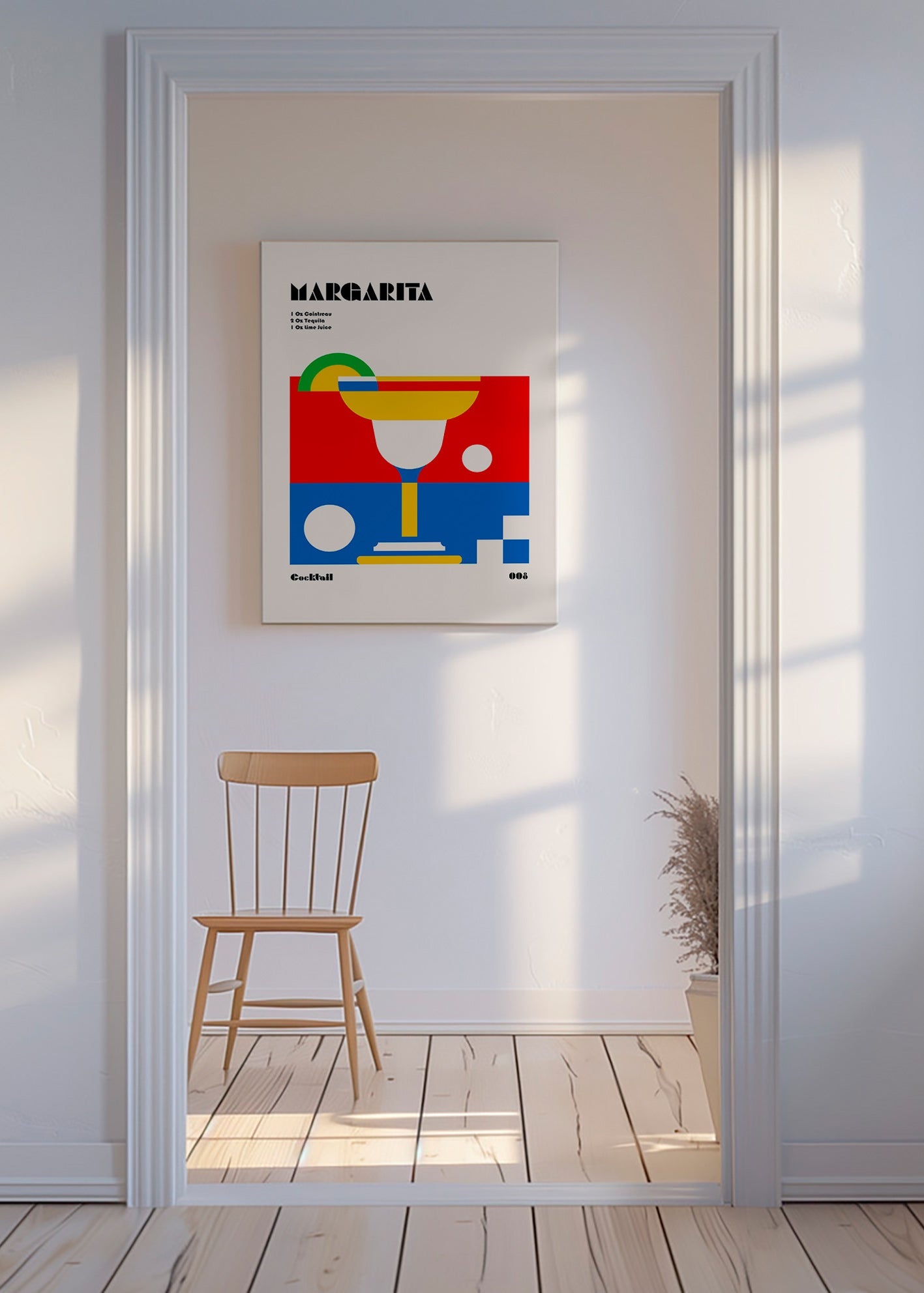 Cuadro de cocina Margarita estilo Bauhaus – Canvas