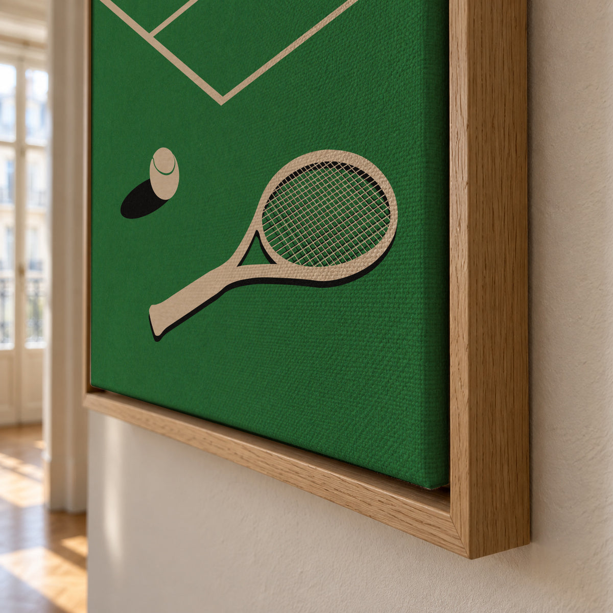 Rosi Feist Lawn Tennis Club - Framed canvas detail