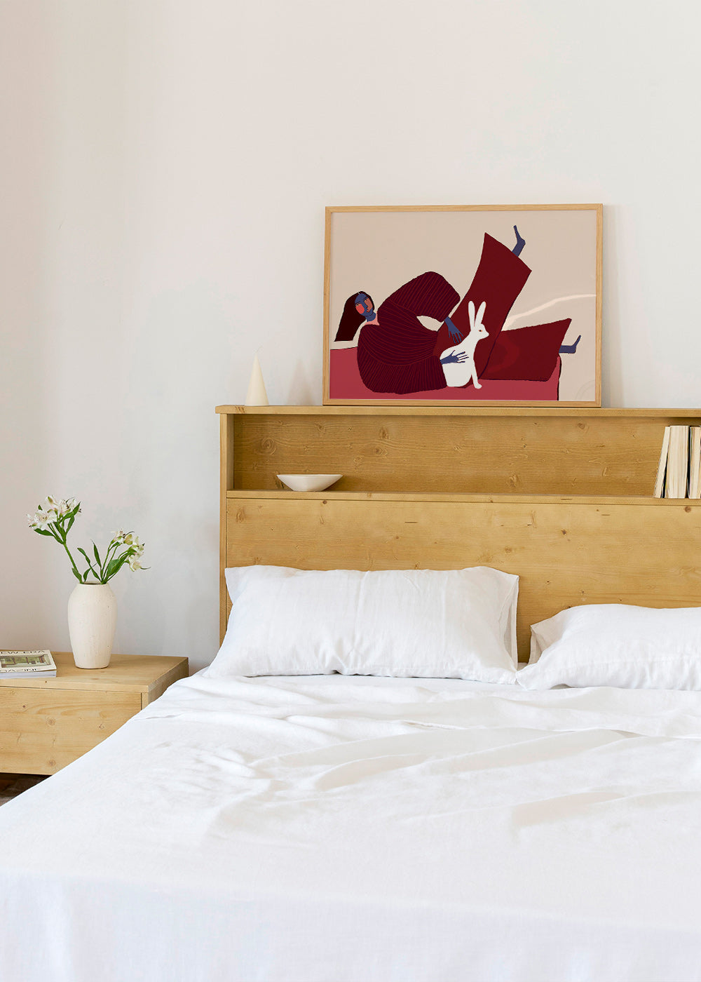 Cuadro con conejo y figura reclinada – Product1