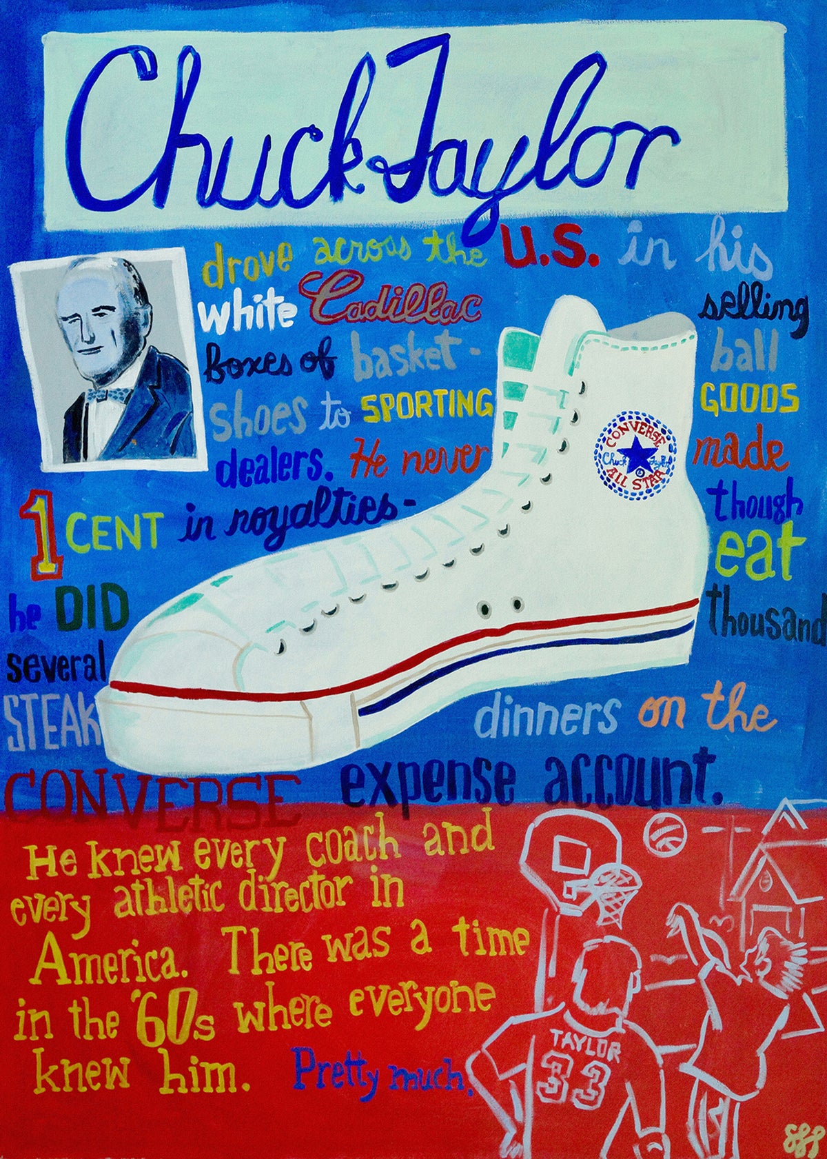 Chuck Taylor the Man - Unframed art print