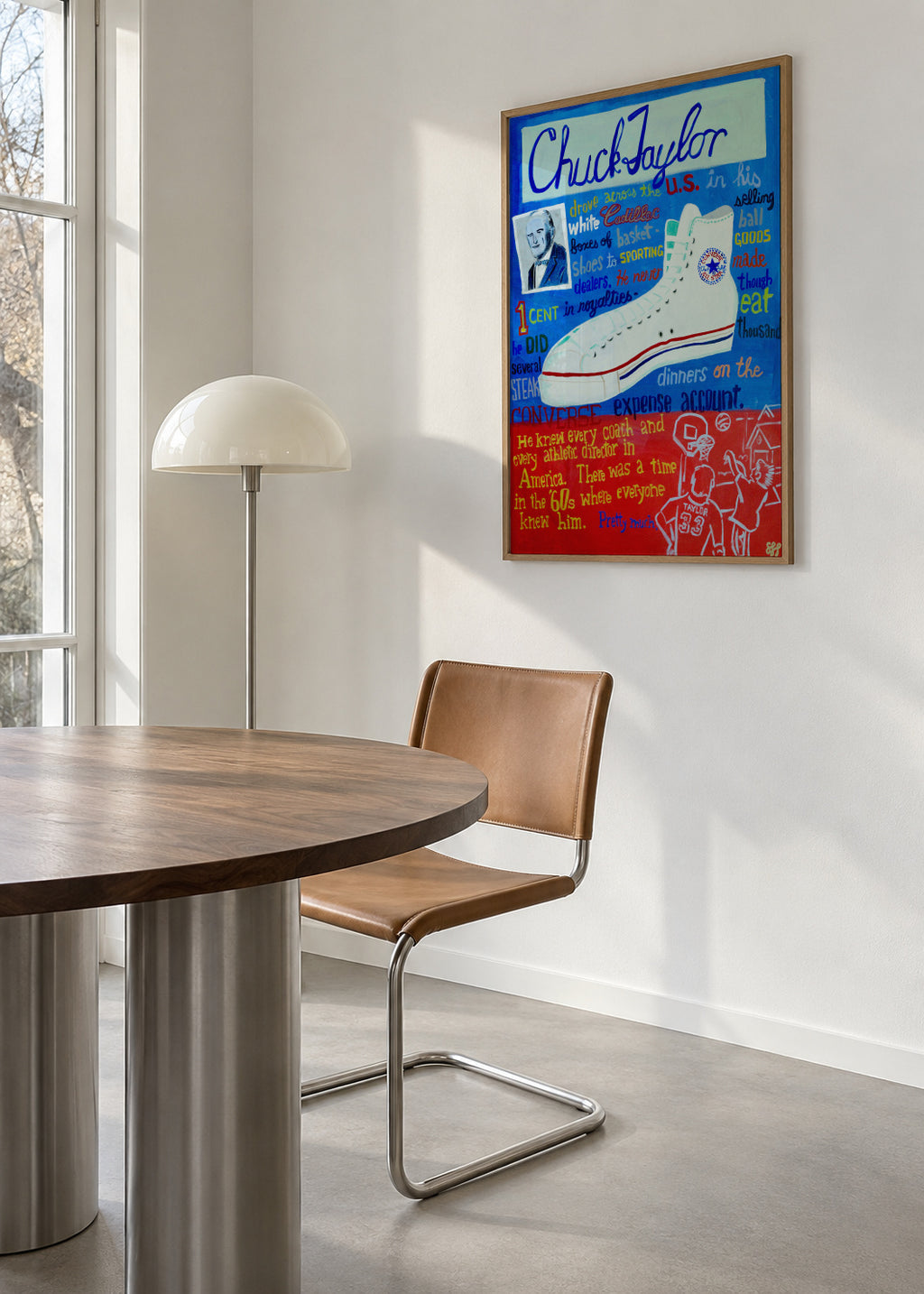 Chuck Taylor the Man - Framed poster in an interior