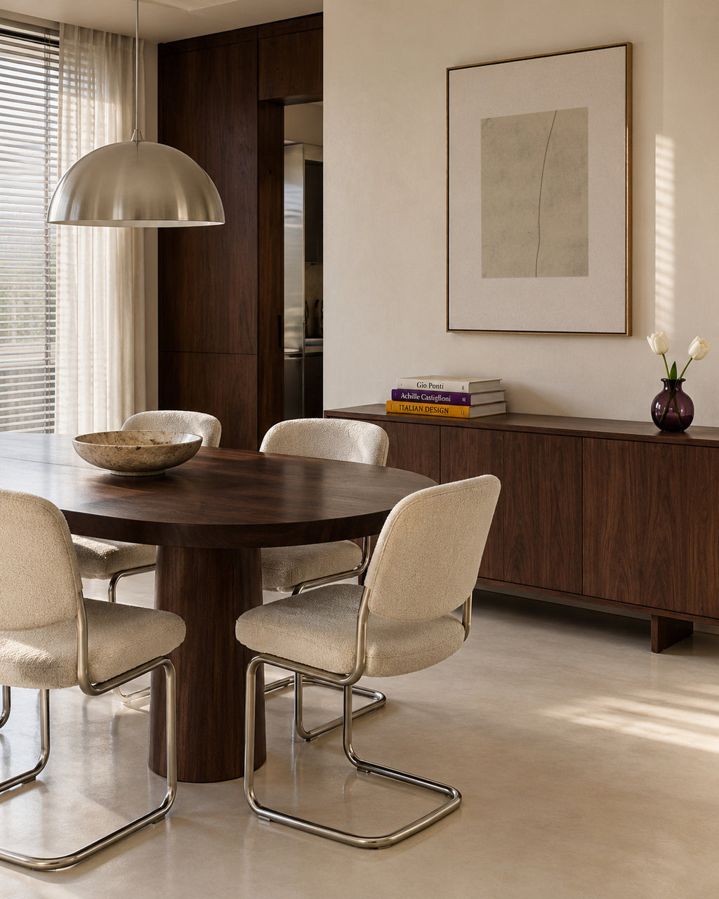 Elegant Simplicity - Framed canvas in an interior
