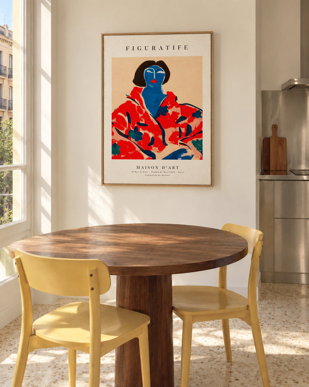 Poster Portrait Series 01 - Framed canvas in an interior