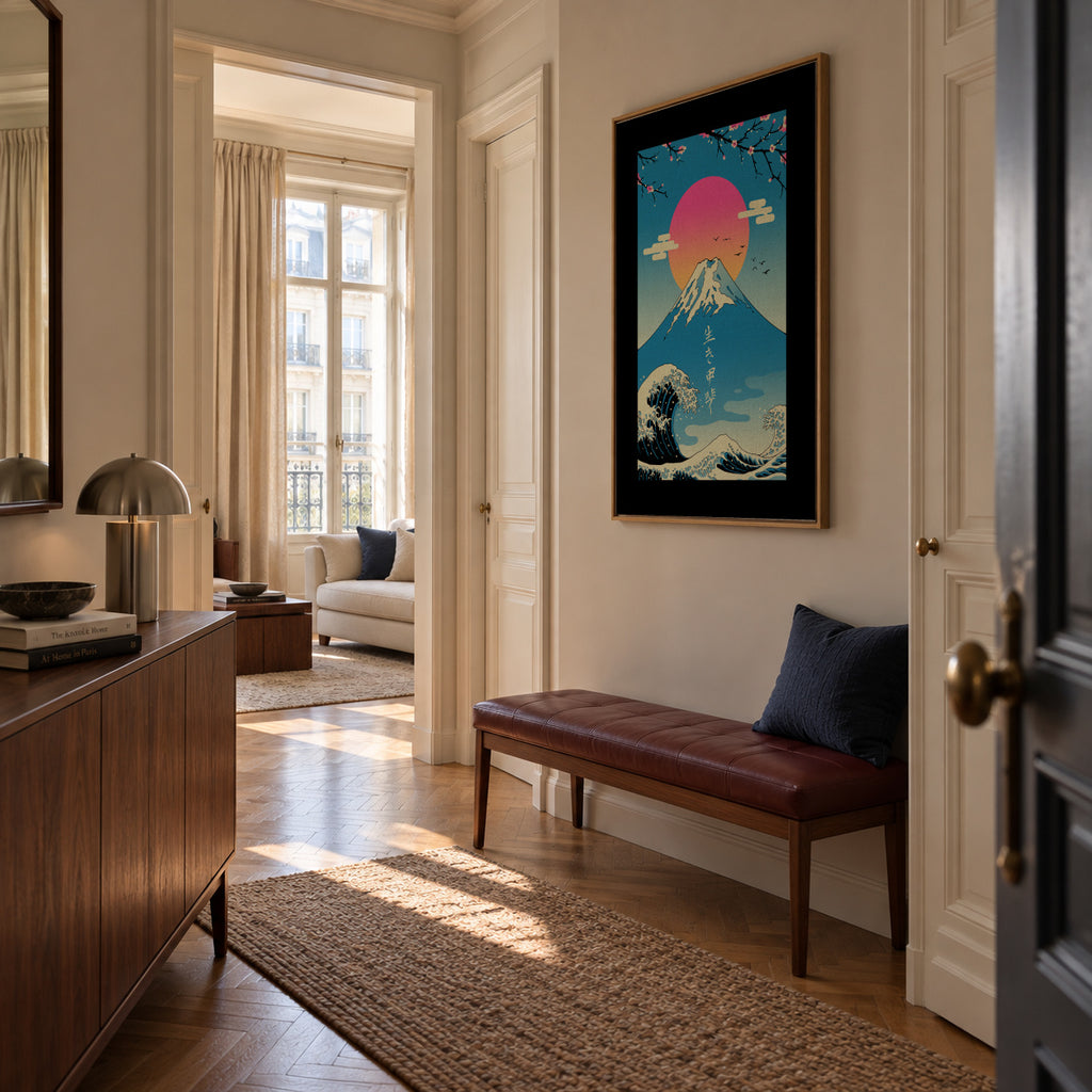 Ikigai - Framed canvas in an interior