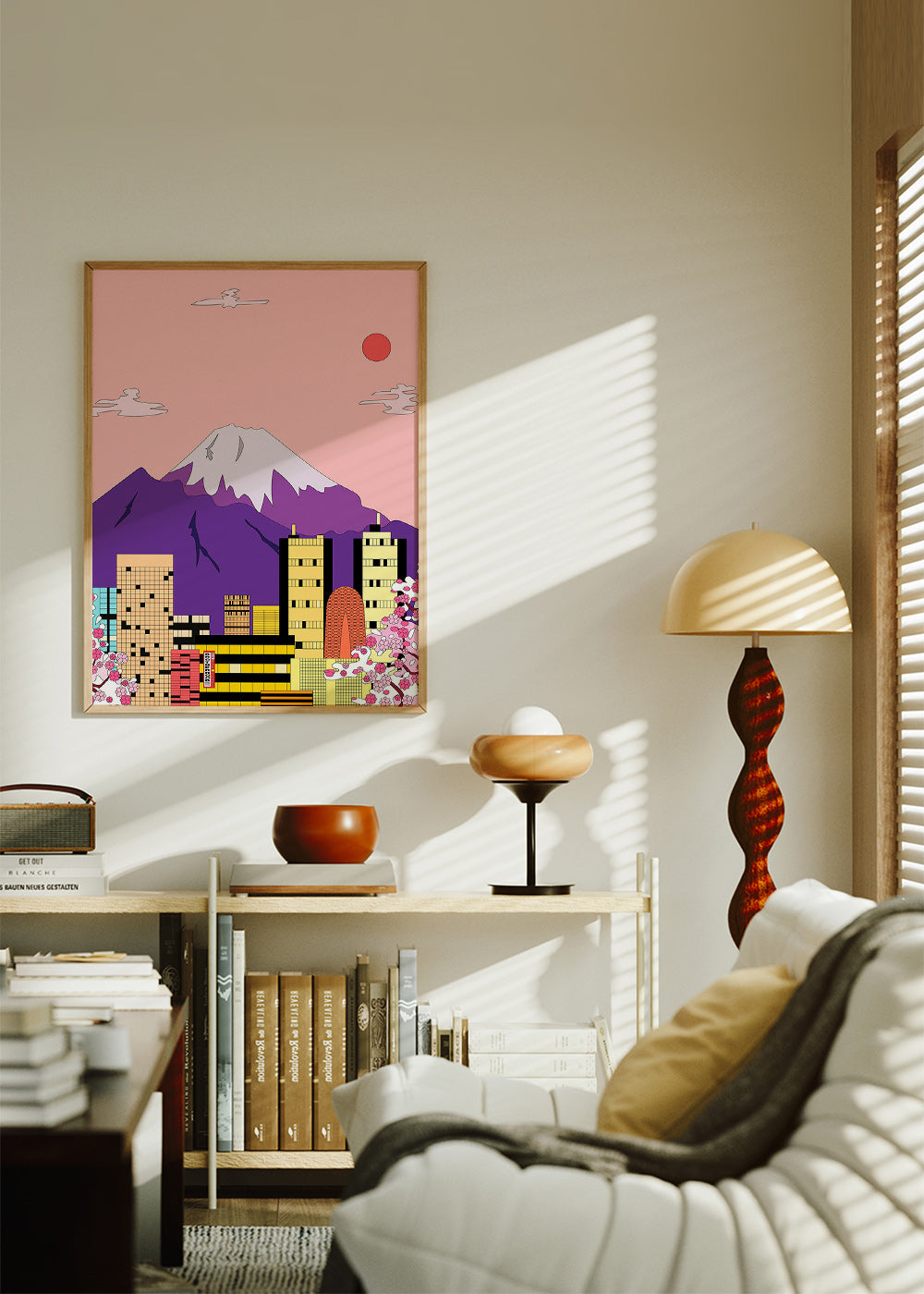 Cuadro de ciudades con Fuji y sakura – Product2