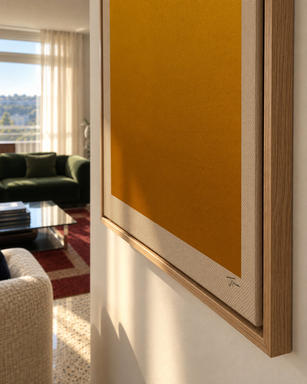 Golden Hour - Framed canvas detail