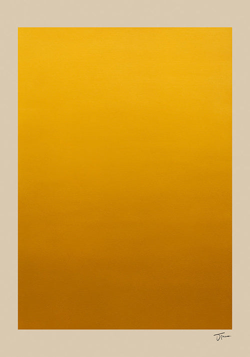 Cuadro minimalista degradado dorado