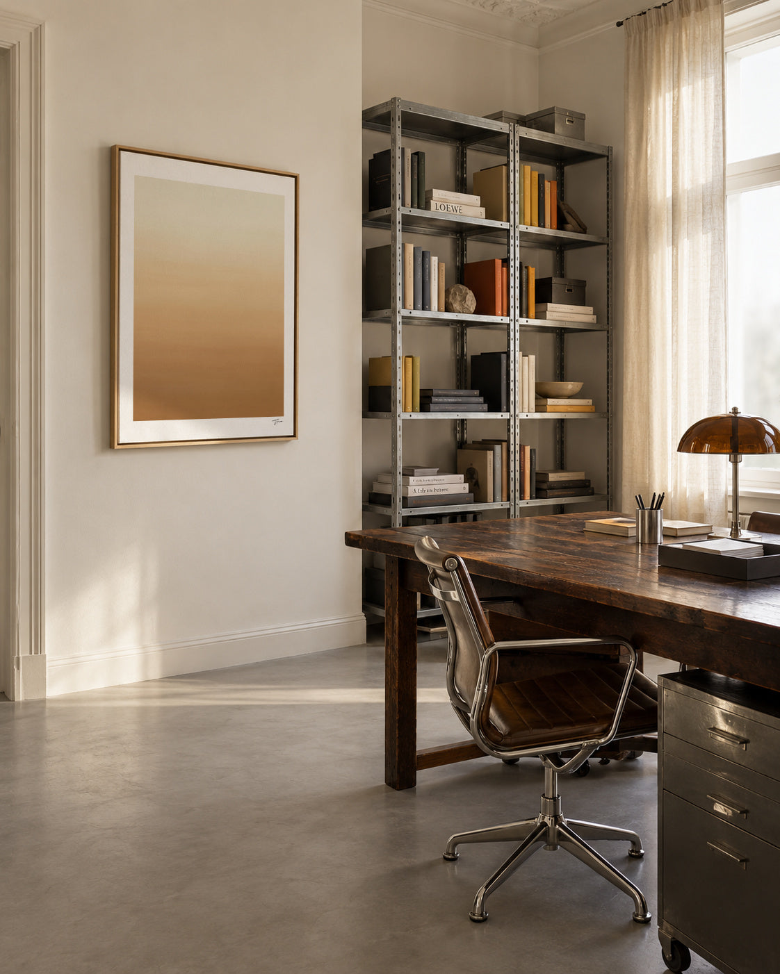 Desert Sand - Framed canvas in an interior