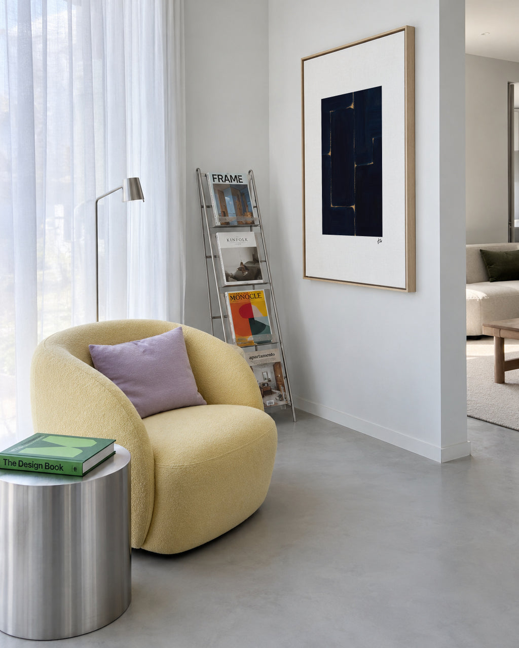 Midnight Structure - Framed canvas in an interior