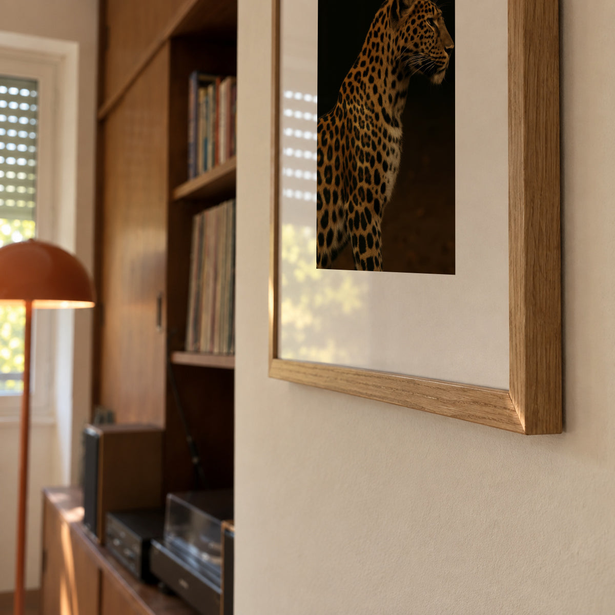 Leopard Profile - Framed poster detail