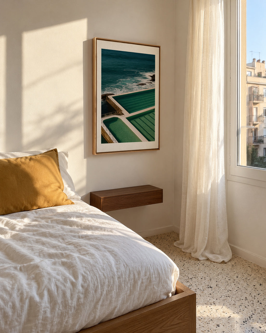 Ocean Pool - Framed canvas in an interior