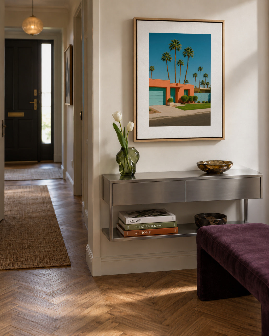 Palm House - Framed canvas in an interior