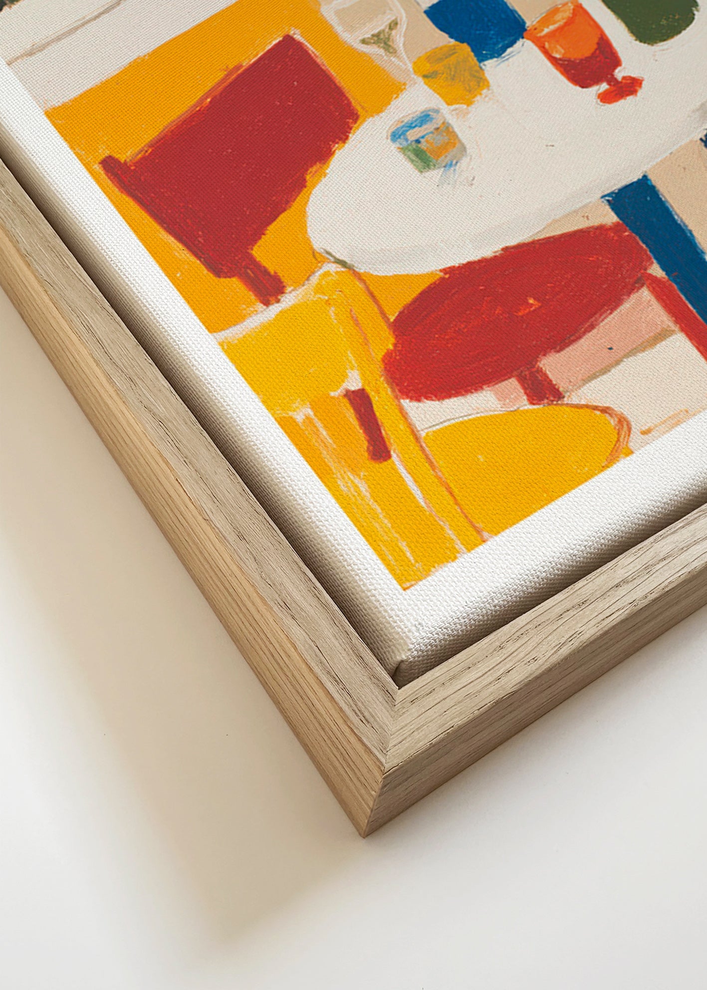 Cuadro de cocina con bistró y botellas – Canvas detail