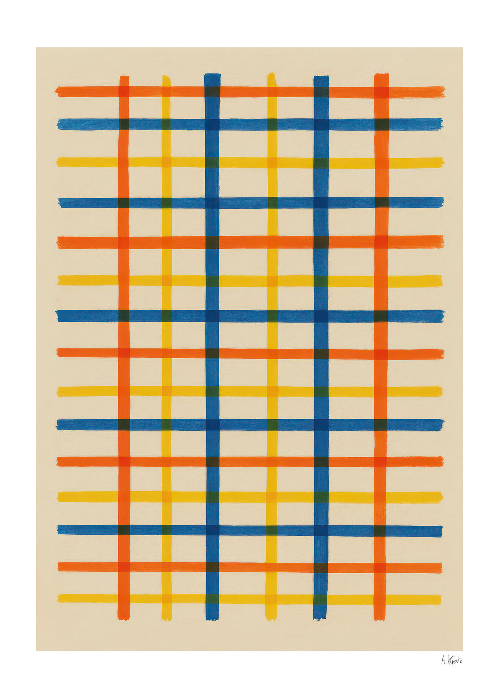 Summer Grid - Unframed art print
