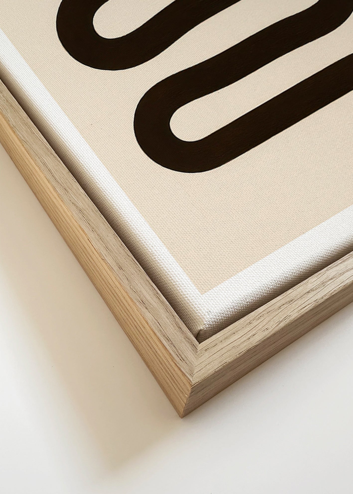 Cuadro perro alargado minimalista – Canvas detail