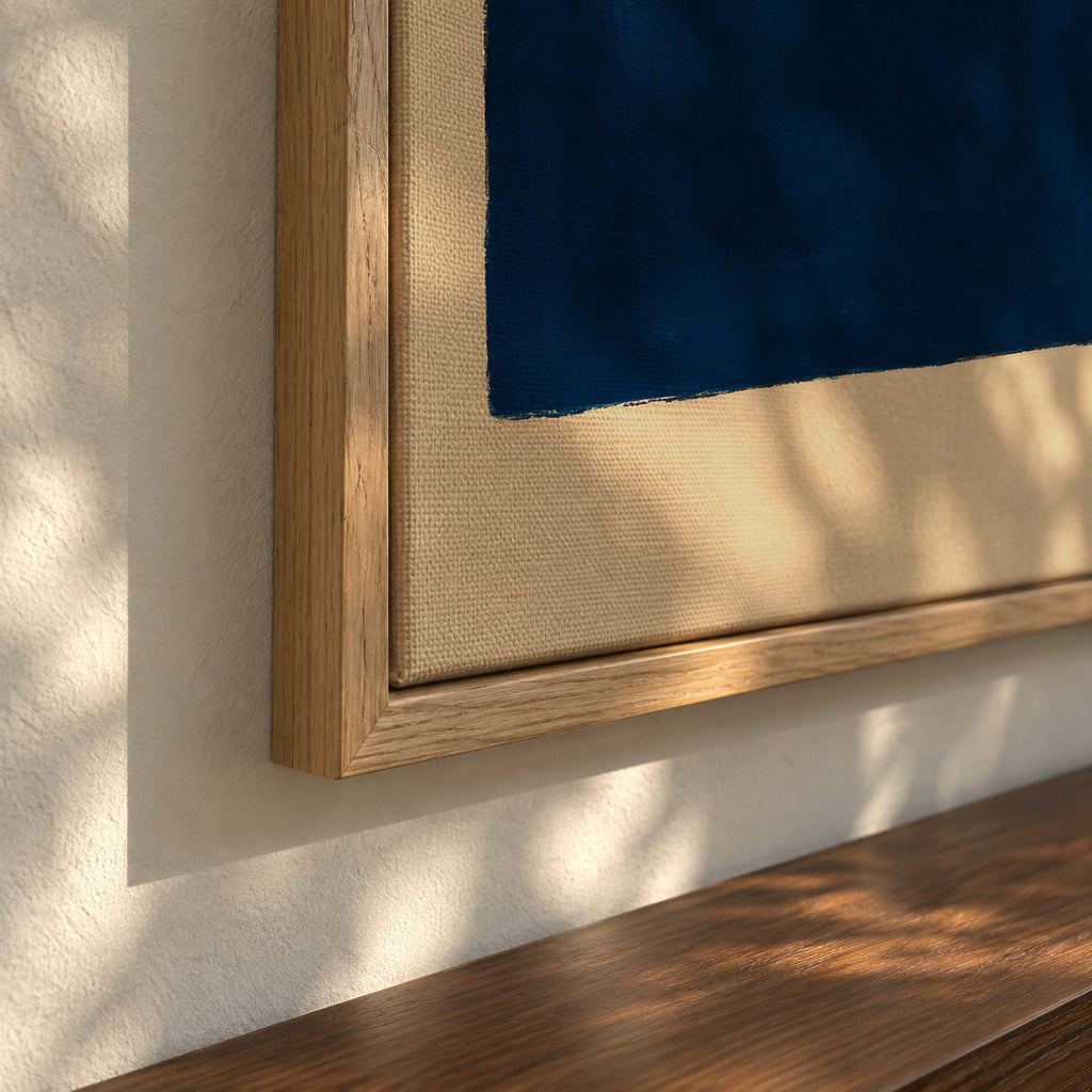 Midnight Overlap - Framed canvas detail