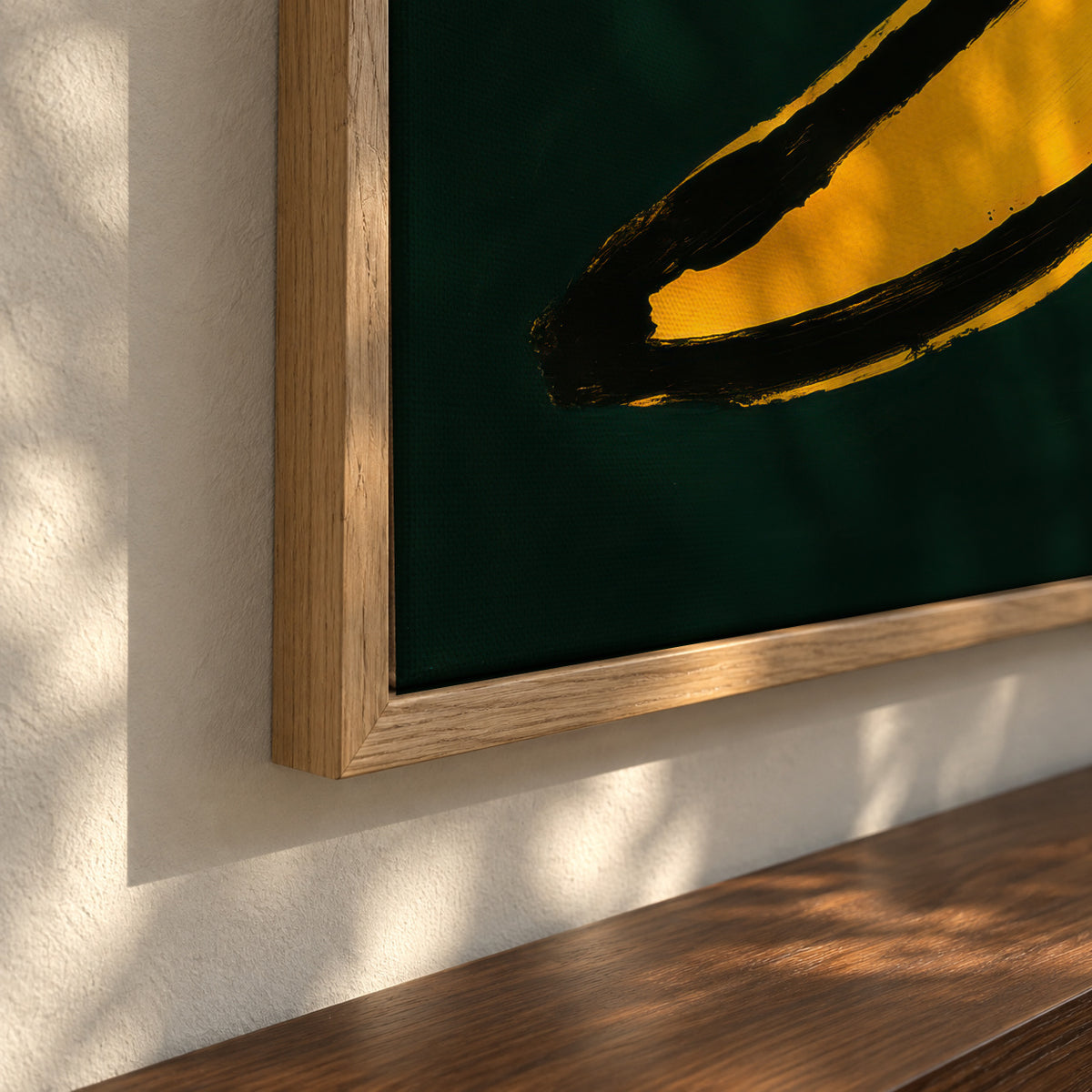 Pop Banana - Framed canvas detail