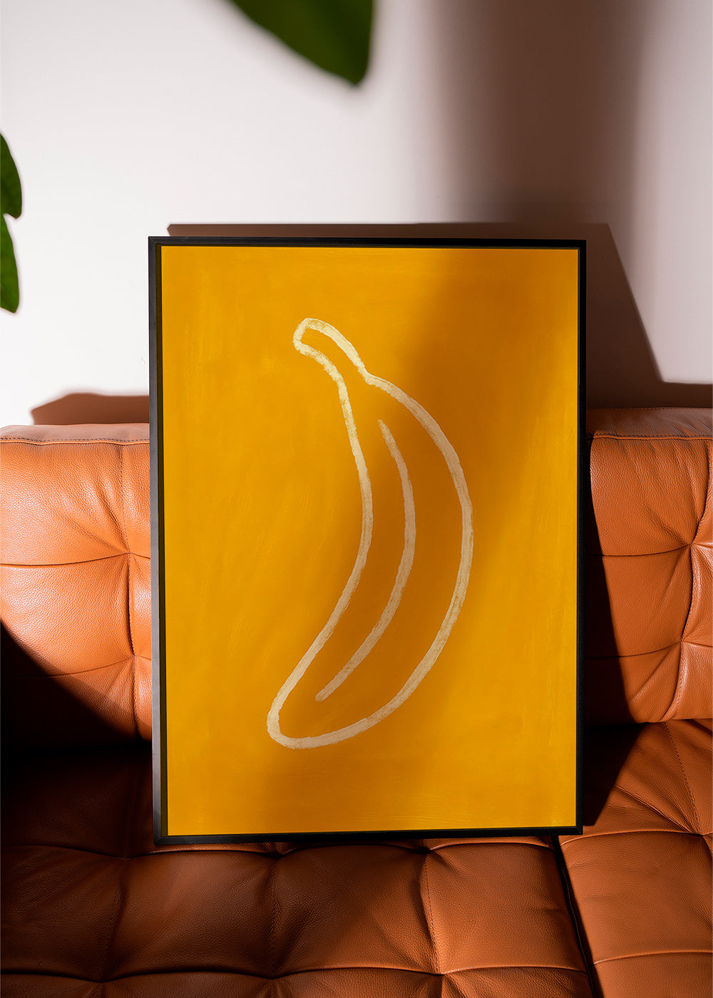 Cuadro de cocina con plátano amarillo minimalista – Product3