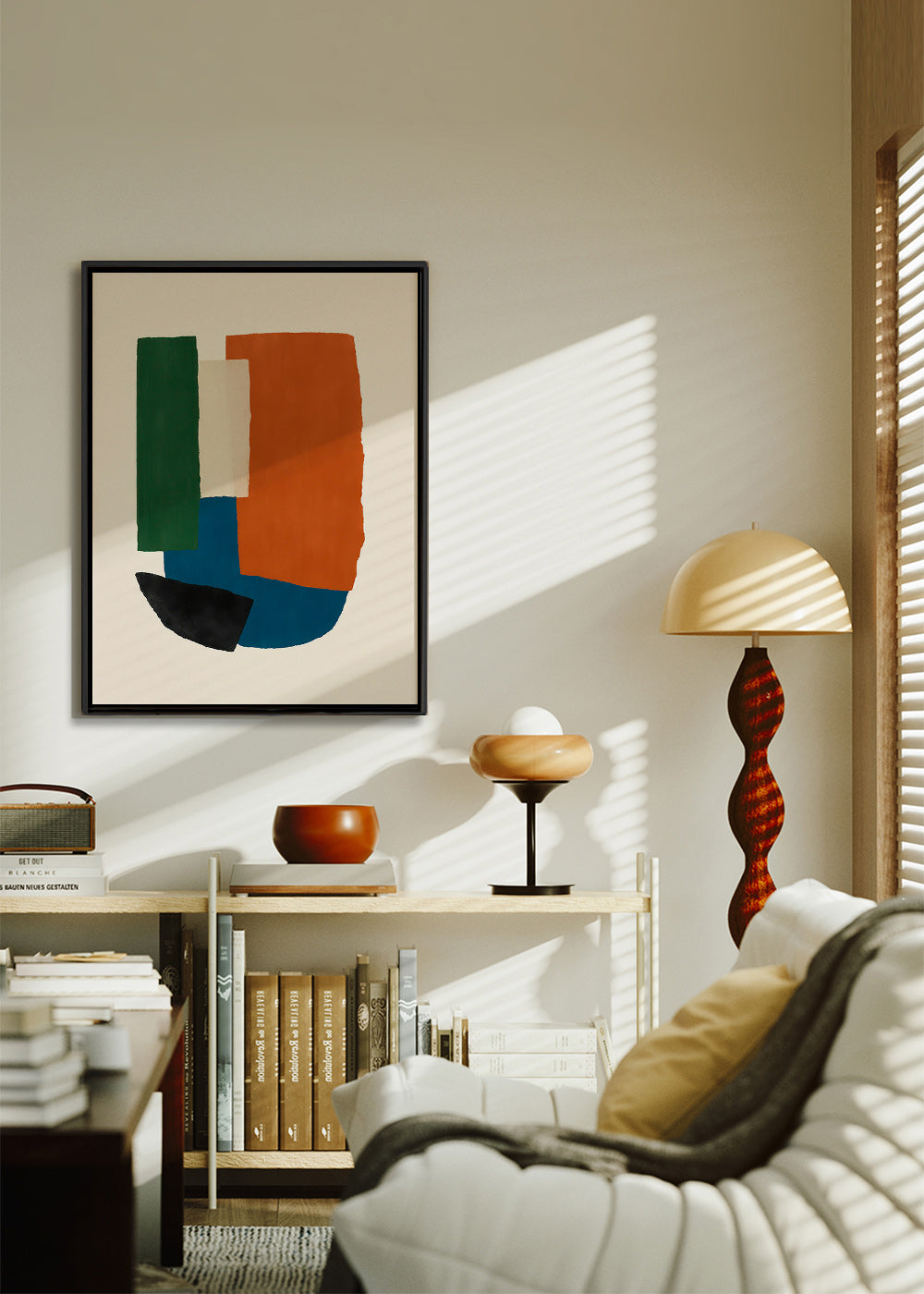 Cuadro abstracto bloques terrosos – Canvas2