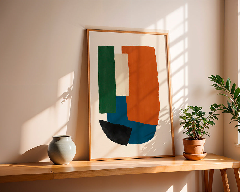 Cuadro abstracto bloques terrosos – Product2