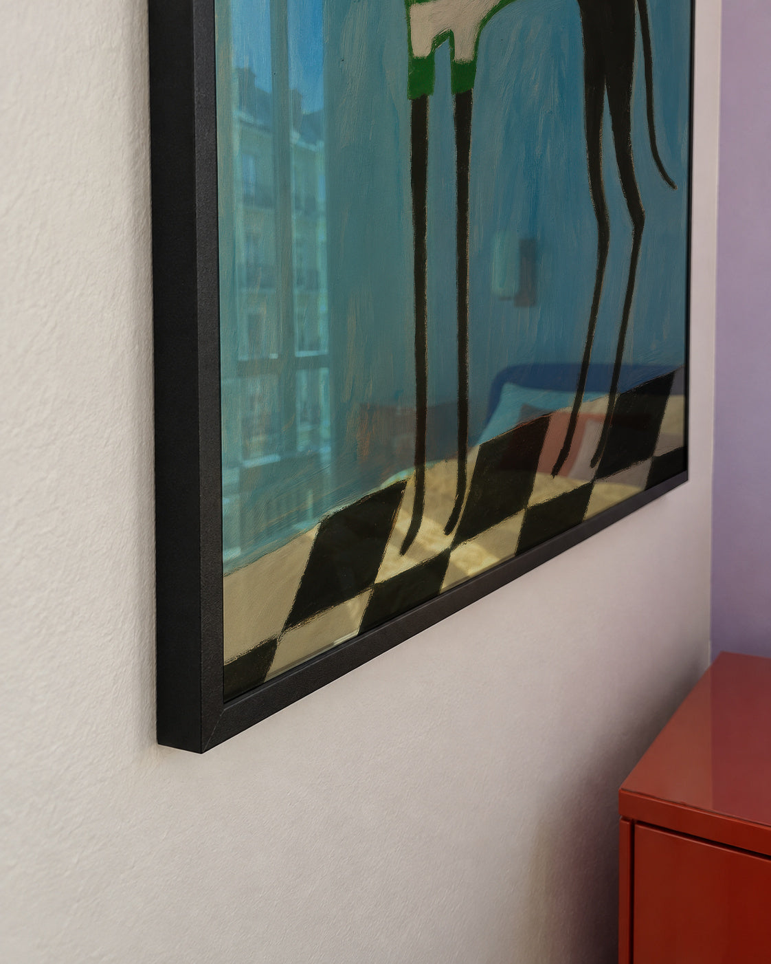 Emerald Stripes - Framed poster detail
